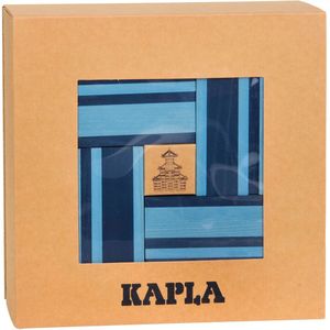 KAPLA - KAPLA Kleur Constructiespeelgoed - Blauw - 40 Plankjes