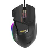 Viper Gaming V570 Full RGB Pro Laser Gamingmuis, 12000 DPI Precisie Sensor, 13 Programmeerbare Macro-Toetsen - PV570LUXWAK Blackout Editie