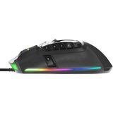 Viper Gaming V570 Full RGB Pro Laser Gamingmuis, 12000 DPI Precisie Sensor, 13 Programmeerbare Macro-Toetsen - PV570LUXWAK Blackout Editie