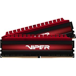 Patriot D416GB 3600-17 Viper 4 XMP 2.0 K2 PAT (2 x 8GB, 3600 MHz, DDR4 RAM, DIMM 288 pin), RAM, Zwart, Rood