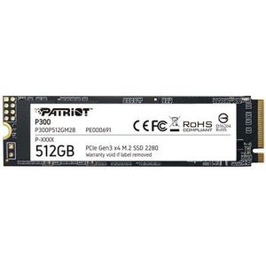 Patriot P300P512GM28 P300 SSD, 512GB,.2 2280, PCIe NVMe Gen3 x 4, 1700 MB", 290K IOPS, 2W