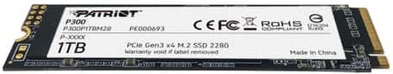 Patriot Memory P300 SSD 1TB M.2 PCIe 3.0 NVMe