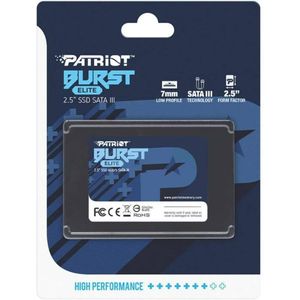 Patriot PBE120GS25SSDR BURST ELITE SSD, 120GB, SATA3, 540 MB/s, Black