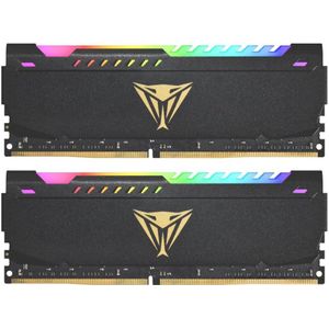 Patriot Memory Viper Steel Geheugenmodule DDR4 16GB (2 x 8GB) 3600MHz Performance Memory Kit RGB LED Kleurprofielen