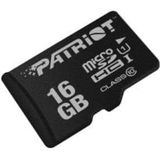 Patriot PSF16GMDC10 LX SERIES MICRO SDXC, 16GB, SDA UHS I 3.0, W/O adapter, zwart