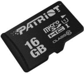 Patriot - PSF16GMDC10 - Geheugenkaart - Zwart - 16GB - UHS-I Klasse 10
