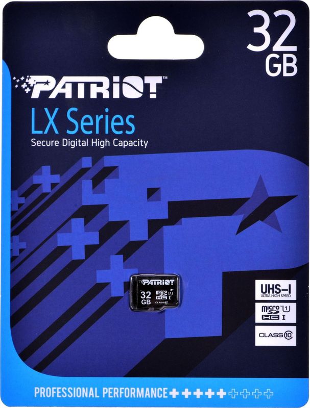 Patriot - LX Series - Micro SD Kaart - 32GB - Klasse 10