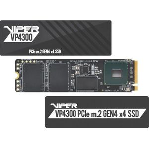 Patriot Viper VP4300 2 TB Ultra Speed Gen 4 PCIe x4, NVMe M.2 SSD harde schijf VP4300-2TBM28H – lezen tot 7400 MB/s en schrijfsnelheden tot 6800 MB/s