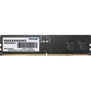 Patriot Memory Signature - Geheugen - DDR5 - 16 GB: 1 x 16 GB - 288-PIN - 4800 MHz / PC5-38400 - CL40 - 1.1V - On-die ECC - zwart