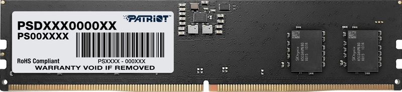 Patriot DDR5 16 GB Signature 5600MHZ CL40 Geheugen (2 x 8GB, 5600 MHz, DDR5 RAM, U-DIMM), RAM, Zwart