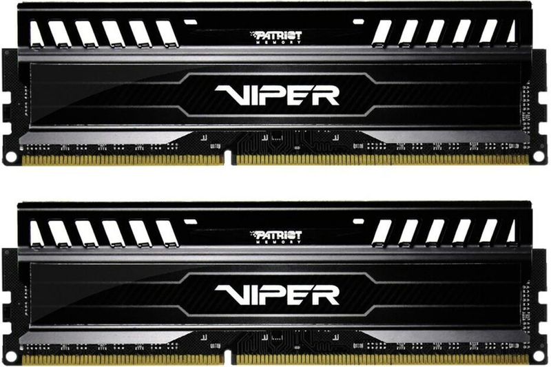 Patriot - Viper 3-serie Black Mamba Edition - RAM - Zwart - 2 x 4GB - 1600 MHz - DDR3