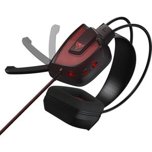 Patriot Viper V360 (Bedraad), Gaming headset, Rood, Zwart