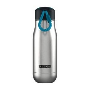 Zoku Hydration Drinkbeker - RVS - 350 ml - Zilverkleurig