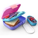 Lunchbox, Roze/Paars, Polypropyleen/Siliconen, BPA vrij - Zoku | Neat Bento Jr.