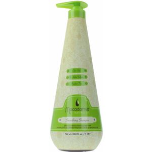 Macadamia Natural Oil Smoothing Shampoo-1000 ml met pomp -  vrouwen - Voor Beschadigd haar - 1000 ml met pomp