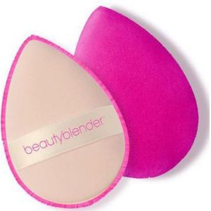 BeautyBlender Power Pocket Puff make-up spons dubbelfunctioneel wasbaar make-up sponsje poederkwast pluche, roze, 1 stuk