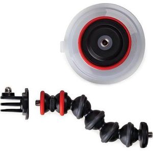 Joby Suction Cup & GorillaPod Arm - Zuignap voor GoPro - Zwart/Rood