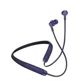 SOL REPUBLIC Shadow Fusion bluetooth in-ear blauw, 10 uur speeltijd, comfortabele gebreide vezelhalsband, magnetische oortelefoon, flexibele opslag, microfoon, praktische tas