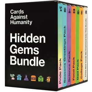 Cards Against Humanity Hidden Gems Bundle 6 Themed Packs + 10 All-new Cards