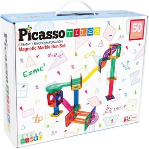 Tactic - Picasso Tiles - Constructiespeelgoed - Magnetische Tegels - 50-delig