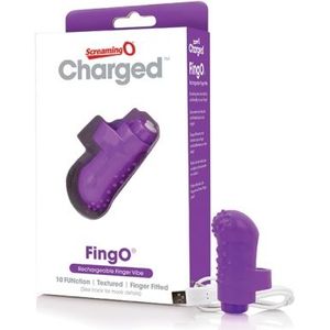 The Screaming O Charged FingO Vibrator violet