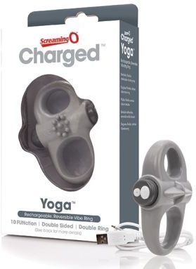 The Screaming O - Charged Yoga Vibe Ring Grijs