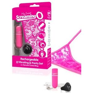 Screaming O My Secret Ensemble pantalon vibrant avec télécommande rechargeable Rose