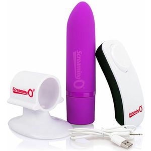 The Screaming O Charged Positive Bullet Vibrator Remote Control - Paars