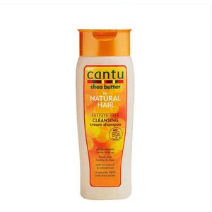 Cantu Hydraterende shampoo met sheaboter, sulfaatvrije shampoo voor krullen en gestructureerd haar, per stuk verpakt (1 x 400 ml)