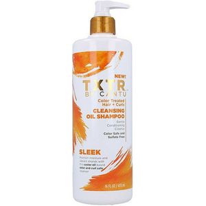 Cantu Txtr Sleek Cleansing Oil Shampoo 473 ml (gekleurd en krullend haar), uniek, standaard