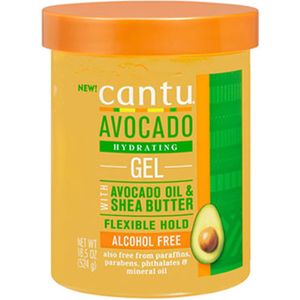 Cantu Avocado Hydraterende Gel Flexibele Hold met Avocado-olie & Shea Butter 18.5 oz / 524 g