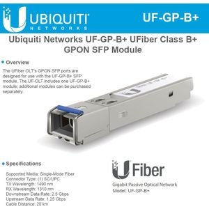Ubiquiti - U Fiber UF-GP-B+ - SFP transceivermodule