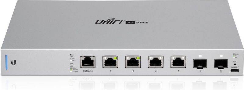 Ubiquiti - US-XG-6POE - Netwerkschakelaar - Grijs - 6 Poorten