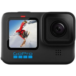 GoPro HERO 10 Black Actioncam - 5K / 60 BpS Actioncam Touchscreen, WiFi, GPS, Beeldstabilisering, Time-lapse, Slow motion / Time lapse, Slow motion,