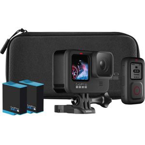 GoPro HERO9 Black Accessoirebundel Hard (5K, WiFi, Bluetooth), Action Cam, Zwart
