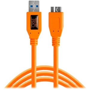 Tether Tools - TetherPro USB 3.0 - Male to Micro-B - 4.6m - Oranje