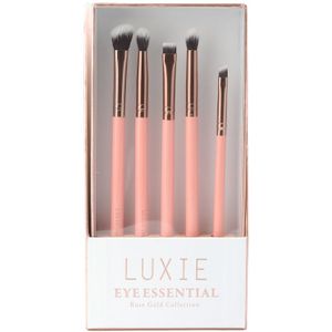 Luxie Beauty 5 Piece Rose Gold Eye Essential Brush Set