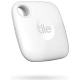 Tile Mate (2022) bluetooth-artikelzoeker, 60 m bereik, werkt met Alexa en Google Home, compatibel met iOS en Android, wit.