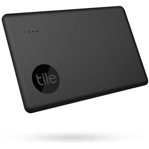 Tile Slim (2022) Bluetooth-artikelzoeker, 60 m bereik, compatibel met Alexa, Google Smart Home, iOS en Android, vind alles eenvoudig, zwart