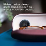 Tile Sticker (2022) Bluetooth-itemzoeker 45 m bereik, compatibel met Alexa, Google Smart Home, iOS en Android, zwart, 1 stuk