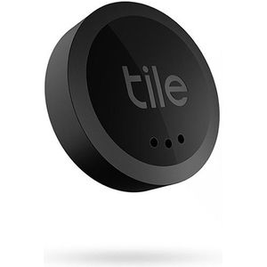 Tile Sticker (2022) Bluetooth-sleutelzoeker, 1-pack, bereik van 45 m, inclusief zoekfunctie voor de community, iOS- en Android-app, compatibel met Alexa en Google Home, zwart