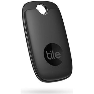 Tile Pro (2022) Bluetooth-itemzoeker, zoekbereik 120 m, werkt met Alexa en Google Smart Home, compatibel met iOS en Android, vind je sleutels, afstandsbedieningen en meer, zwart, 1 stuk