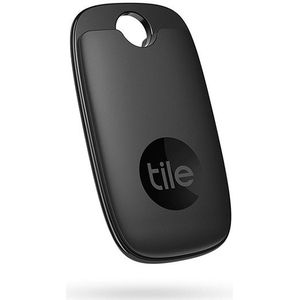 Tile Pro (2022) Bluetooth Item Finder, Pack van 1, 120 m zoekbereik, werkt met Alexa en Google Smart Home, compatibel met iOS en Android, Vind uw sleutels, afstandsbedieningen en meer, zwart