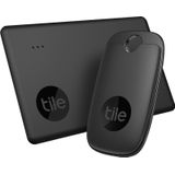 Tile Performance Pack (2022) Bluetooth Item Finder, 2 Stuks (1 Pro, 1 Slim), Incl. Zoekopdracht Met Behulp Van De Gemeenschap, iOs en Android App, Werkt Wet Alexa en Google Home,Zwart