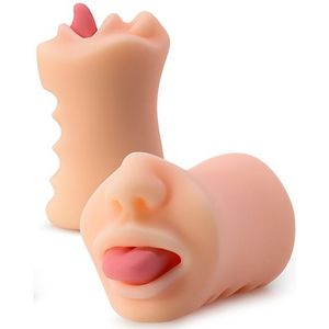 Blush Masturbator Love Toy X5 MEN ORAL ANNE Beige