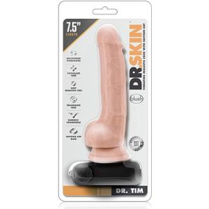 Dr. Skin - Dr. Tim Vibrator Met Zuignap 19 cm - Vanilla