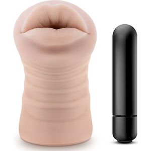 M for Men - Isabella Masturbator With Bullet Vibrator- Mouth