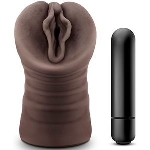 Vagina masturbator Alexis Hot Chocolate met vibratiebullet