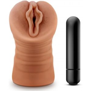 M for Men - Julieta Masturbator With Bullet Vibrator - Vagina