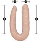 Dubbele Dildo Dr. Skin 45 CM - Huidskleur